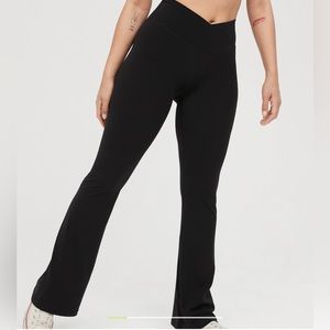 Aerie black flare leggings